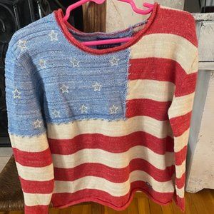 Ralph Lauren Girls Flag Sweater size 6